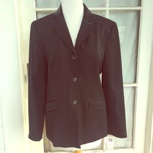 Charcoal grey black Jones of New York blazer NWT 8
